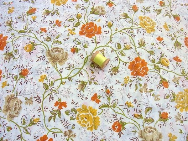 J.C.Penny・ジェージーペニー・花柄・ヴィンテージ・ピロケース/枕カバー　USA