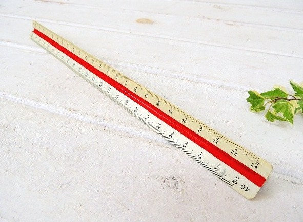 【STAEDTLER】ステッドラー・ドイツ製・ヴィンテージ・三角スケール/縮尺定規/製図用品