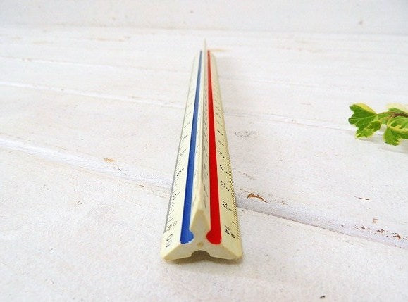 【STAEDTLER】ステッドラー・ドイツ製・ヴィンテージ・三角スケール/縮尺定規/製図用品