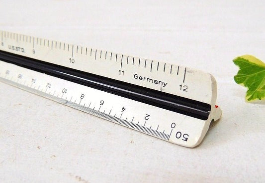 【ALVIN】アルバン・ドイツ製・ヴィンテージ・三角スケール/縮尺定規/製図用品