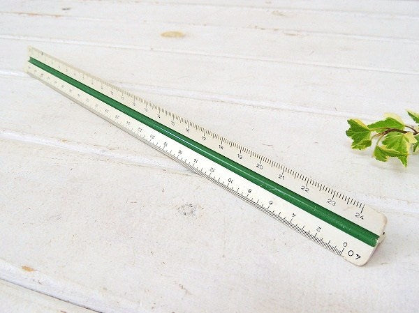 【ALVIN】アルバン・ドイツ製・ヴィンテージ・三角スケール/縮尺定規/製図用品