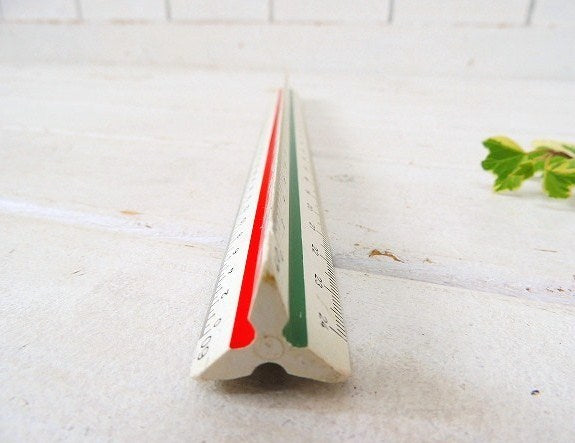 【ALVIN】アルバン・ドイツ製・ヴィンテージ・三角スケール/縮尺定規/製図用品