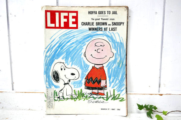 LIFE ライフ USA・チャーリーブラウン&スヌーピー アメリカンテージ・1967's・広告