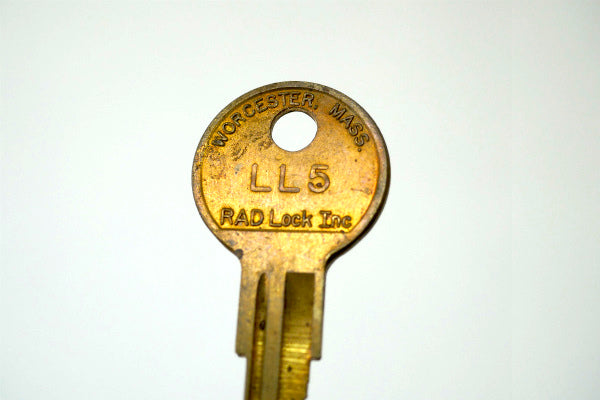 LL5・RAD Lock Inc・真鍮製・鍵・ヴィンテージ・key・キー・アメリカンビンテージ