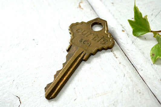 curtis・SC-1・U.S.A.・鍵・OLD・ヴィンテージ・key・キー・真鍮製・キーホルダー