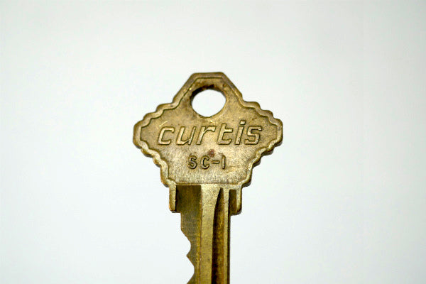 curtis・SC-1・U.S.A.・鍵・OLD・ヴィンテージ・key・キー・真鍮製・キーホルダー