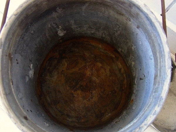 古いアルミ製のアンティーク・ミルク缶/ミルク容器　USA