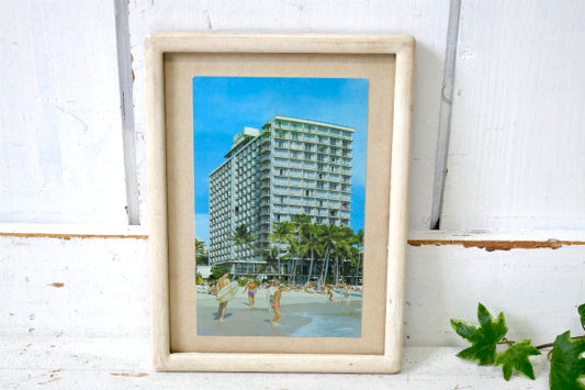 ハワイ アウトリガーホテル デッドストック ヴィンテージ・ポストカード ロングボード サーファー