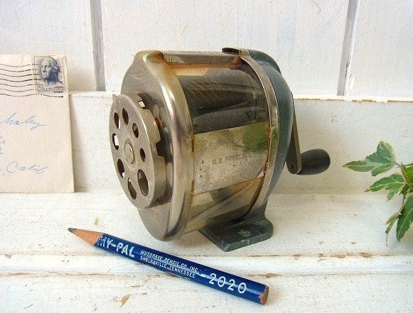 【BOSTON KS】スケルトン・アンティーク・ペンシルシャープナー/鉛筆削り USA