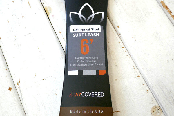 STAY COVERED ステイカバード USA 6'HandTied リーシュ サーフィン