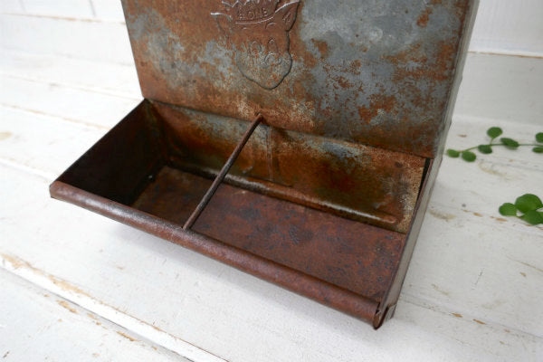 SANITARY FEEDER シャビー・ブタ柄・メタル製・ヴィンテージ・ピッグフィーダー・餌入れ