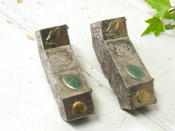【CALIFORNIA】カリフォルニア州・メタル製・ヴィンテージ・ソルト&ペッパー・スーベニア品