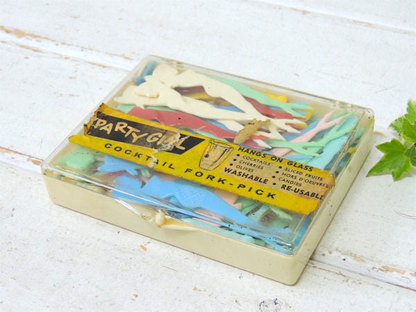 【PARTY GIRL】マーメイド型・デッドストック・ヴィンテージ・カクテルピン・カクテルフォーク