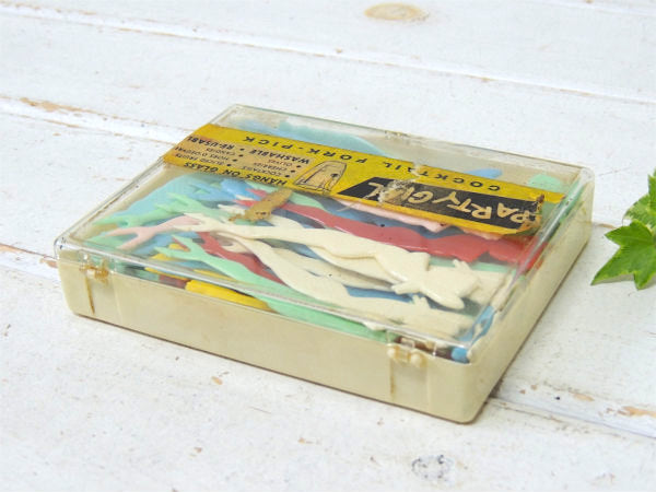 【PARTY GIRL】マーメイド型・デッドストック・ヴィンテージ・カクテルピン・カクテルフォーク