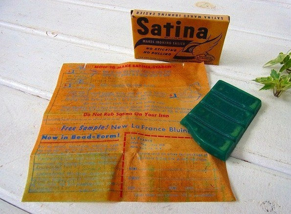 【Satina】洗濯糊・小さなアンティーク・紙箱/パッケージ　USA