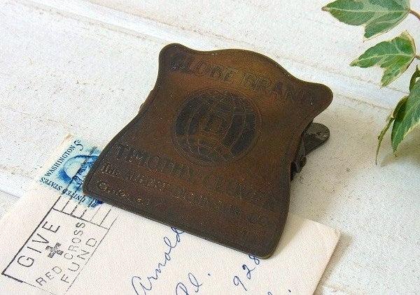 真鍮製・ノベルティ・アンティーク・OLDクリップ/ペーパークリップ USA