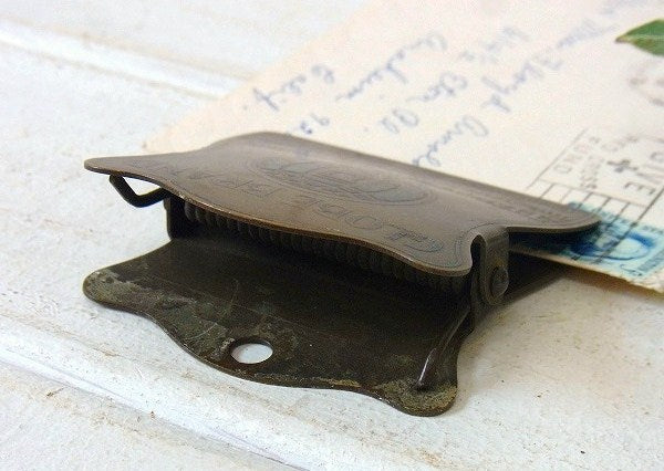 真鍮製・ノベルティ・アンティーク・OLDクリップ/ペーパークリップ USA