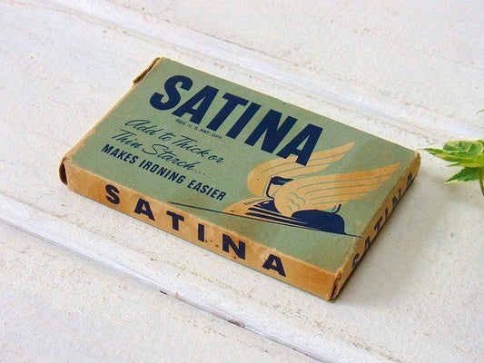 【Satina】洗濯糊・小さなアンティーク・アドバタイジング・紙箱/パッケージ　USA