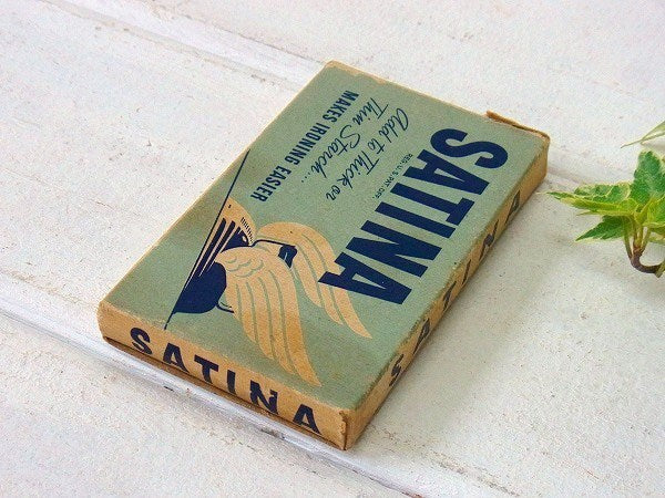 【Satina】洗濯糊・小さなアンティーク・アドバタイジング・紙箱/パッケージ　USA