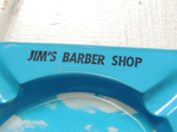 JIM'S BARBER SHOP 床屋・理髪店・アドバタイジング・ヴィンテージ・灰皿・キャンプ柄