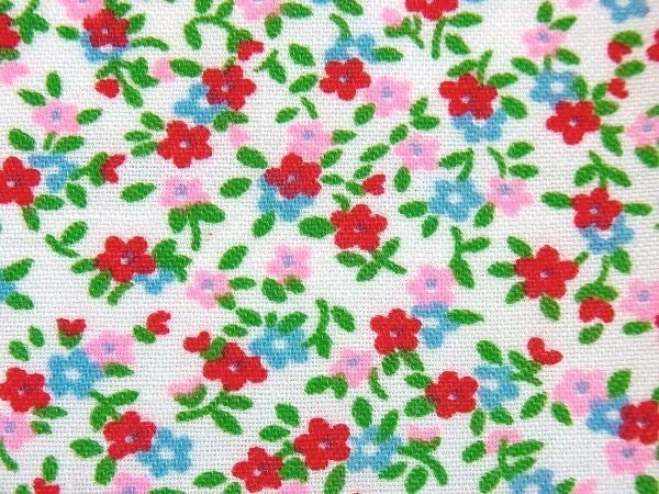 可愛い小花柄・デッドストック・ヴィンテージ・ファブリック/生地　USA