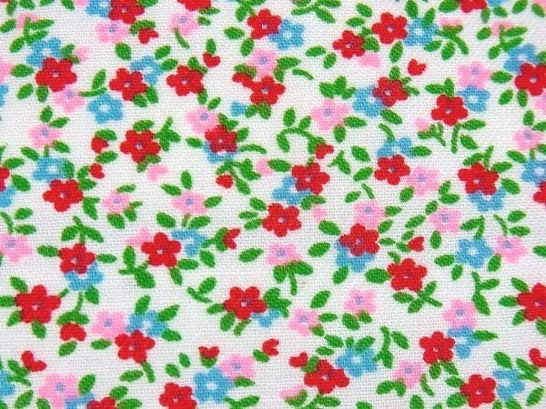 可愛い小花柄・デッドストック・ヴィンテージ・ファブリック/生地　USA