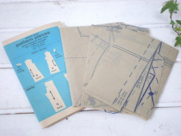 1970年・アメリカ・USA・ガールズ ヴィンテージ・型紙・2種 ハンドメイド 手作り