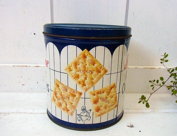 【Sunshin KRISPY CRACKER】アンティーク・ティン缶/キャニスター　USA