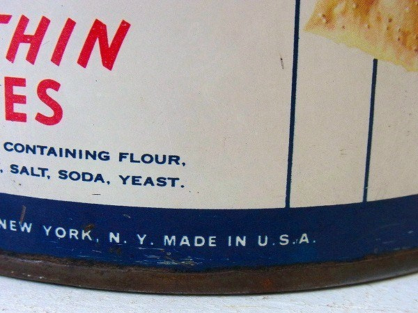 【Sunshin KRISPY CRACKER】アンティーク・ティン缶/キャニスター　USA