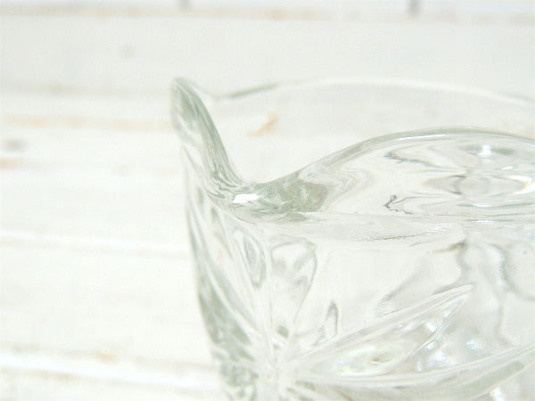 アンカーホッキング プレスドグラス・スター柄・ビンテージ・クリーマー・ミルクピッチャー・食器 ガラス