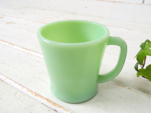 【Fire King】ファイヤーキング・ジェダイ・50's・Dハンドル・マグカップ/食器