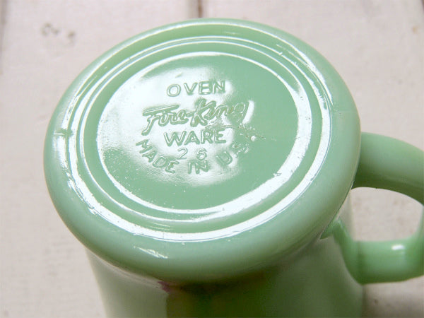 【Fire King】ファイヤーキング・ジェダイ・50's・Dハンドル・マグカップ/食器