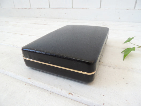 ブラック×レッドカラー メンズ ヴィンテージ・ジュエリーケース 宝石箱 ジュエリーボックス タイピン