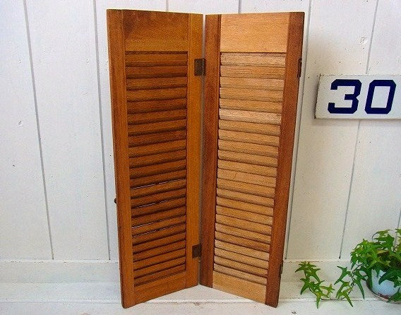 木製・アンティーク・ルーバー/ヴォレー/シャッター/建具　USA