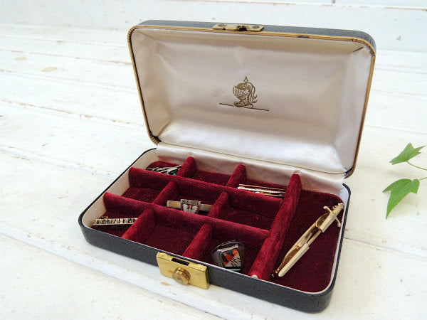 【HICKOK】MEN・ナイトヘルム柄・ヴィンテージ・ジュエリーケース/宝石箱/ジュエリーボックス