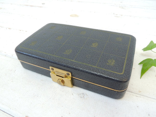 【HICKOK】MEN・ナイトヘルム柄・ヴィンテージ・ジュエリーケース/宝石箱/ジュエリーボックス