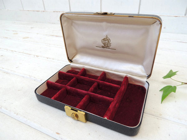 【HICKOK】MEN・ナイトヘルム柄・ヴィンテージ・ジュエリーケース/宝石箱/ジュエリーボックス