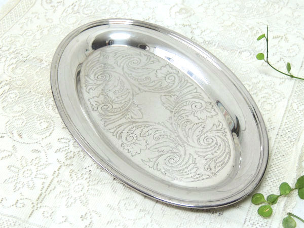 【ONEIDA】シルバープレート・アンティーク・シュガーポット&クリーマー&トレイ・3点セット