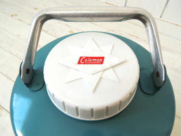 Coleman ターコイズ・コールマン・ダイヤモンドロゴ・ヴィンテージ・ウォータージャグ キャンプ
