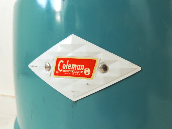 Coleman ターコイズ・コールマン・ダイヤモンドロゴ・ヴィンテージ・ウォータージャグ キャンプ