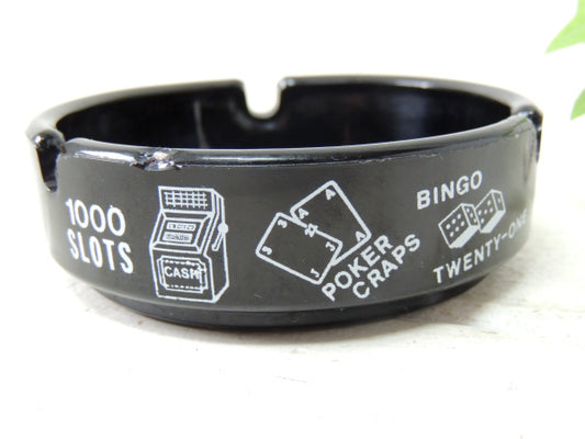 【RIVERSIDE RESORT&カジノ】ガラス製・ビンテージ・アドバタイジ・灰皿