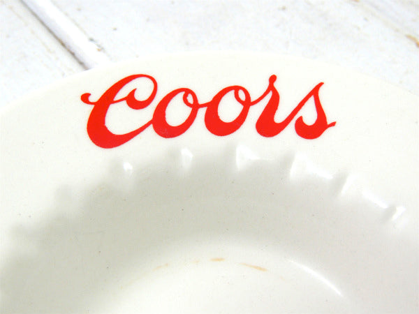 【Coors・クアーズ・ビール】ヴィンテージ・陶器製・灰皿 /アシュトレイ/アドバタイジング