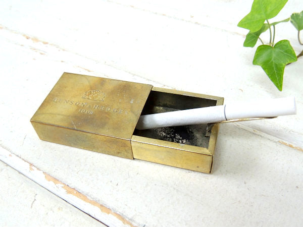 【B&H】タバコメーカー・アドバタイジング・携帯用・灰皿・アシュトレイ・ゴールド