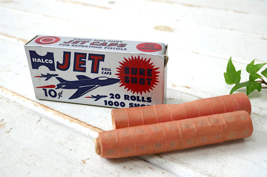 ミリタリー・戦闘機・HALCO TOY・ヴィンテージ・おもちゃ・鉄砲・ピストル火薬・紙箱・パッケージ