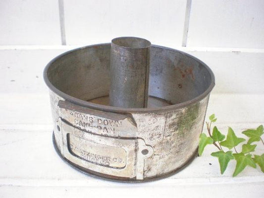 【SWANS DOWN】ティン製・アンティーク・ケーキモールド/菓子型　USA