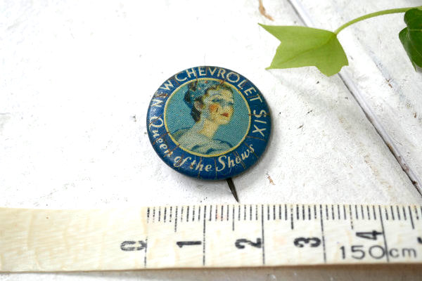 1930s CHEVROLET シボレー・アメ車・ヴィンテージ・缶バッジ・USA・アドバタイジング