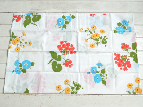 【Wamsutta】3色の花柄・デッドストック・ヴィンテージ・ピロケース/枕カバー(2枚入り)USA