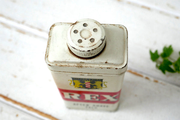 ロサンゼルス REX アフターシェイブパウダー・サインポール ヴィンテージ・缶 パウダー缶 US