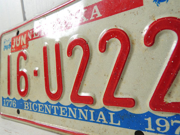 【ネブラスカ州・1976年】ヴィンテージ・ナンバープレート・カーライセンスプレート・USA