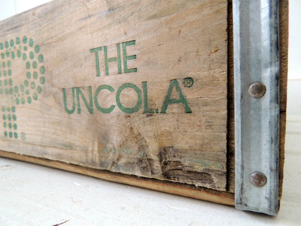 【7up】セブンアップ・ドリンクのヴィンテージ・木箱/ウッドボックス USA